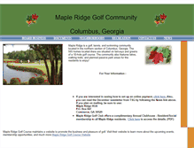 Tablet Screenshot of mapleridgehoa.org